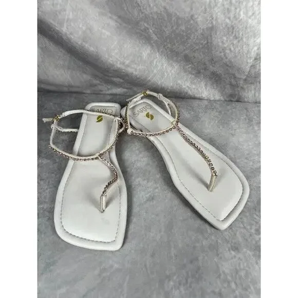 FRANCO SARTO Nolita Embellished Ankle Strap Sandal SIZE 6 M - Picture 2 of 8